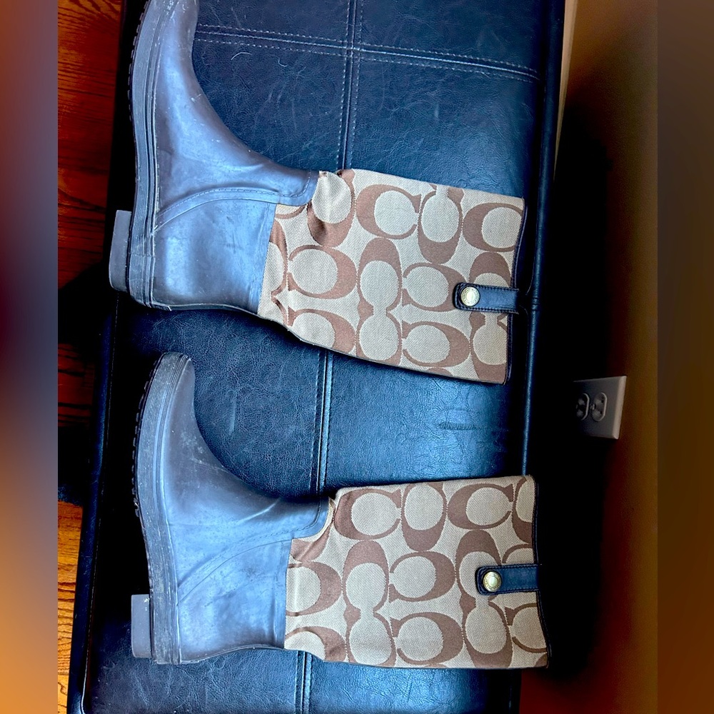 Coach rain boots